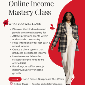 Online Income Mastery Class