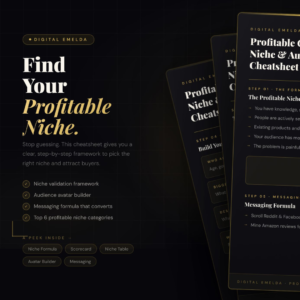 Profitable Online Niche & Audience Cheatsheet