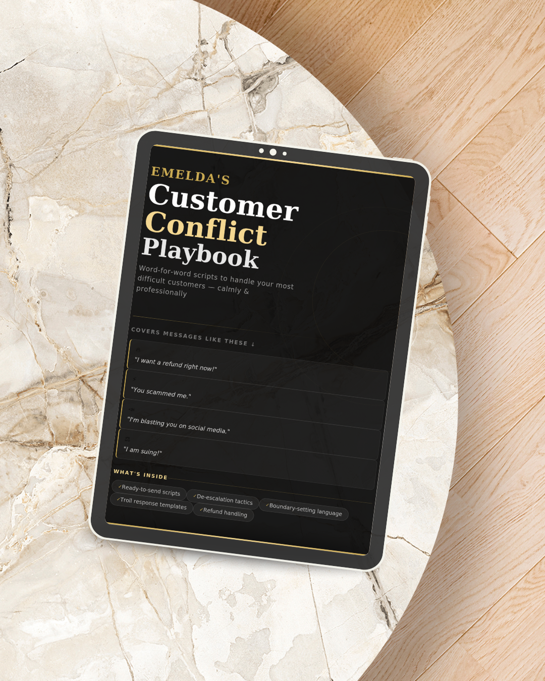 Emelda's Customer Conflict Playbook