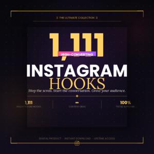 1,111 High-Converting Instagram Hooks