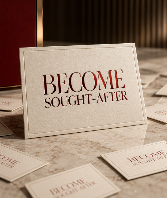 BECOME SOUGHT-AFTER